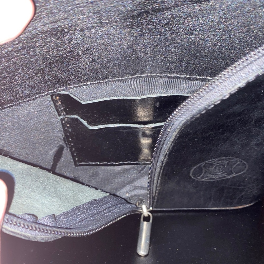 Black CE made in Spain vintage mini Leather Crossbody Bag - Picture 15 of 16